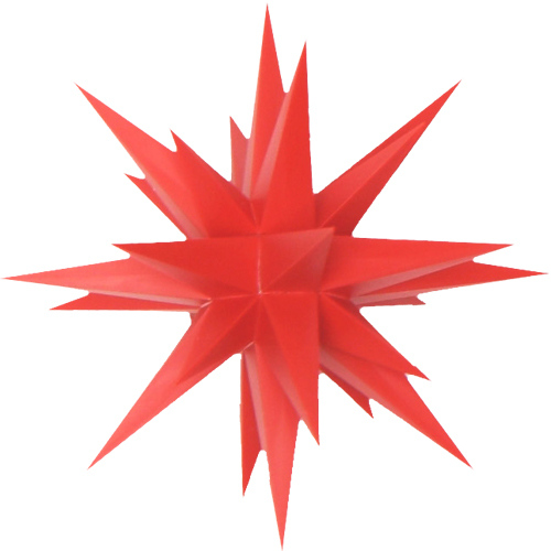 Herrnhuter Sternenkette A1S rot mit Halogen