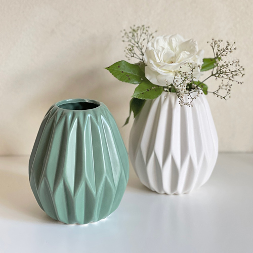 Vase Tampa weiß 14 cm