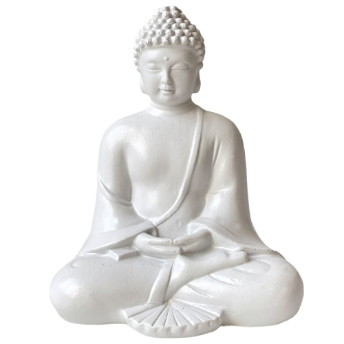 Buddha weiß 12 cm