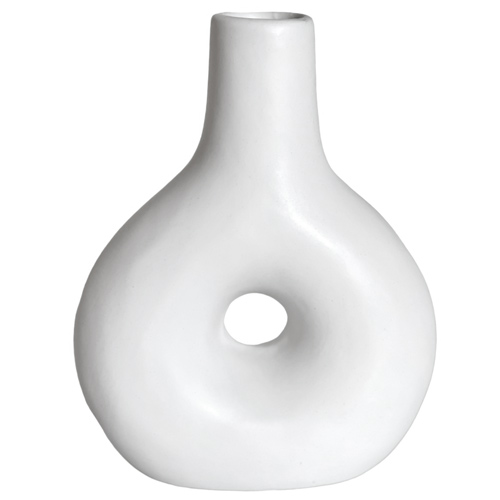 Vase Loop weiß 18 cm