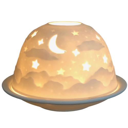 Starlight Porzellan-Windlicht Sternenhimmel