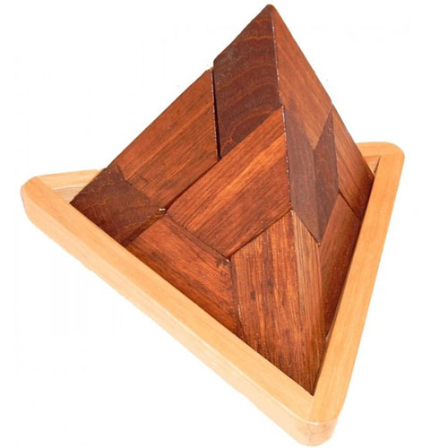 Knobelspiel Klötzchen-Pyramide